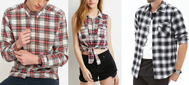 trends flannel shirts
