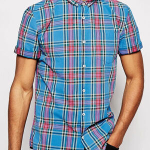 Acre-me Blue Red Flannel Shirt