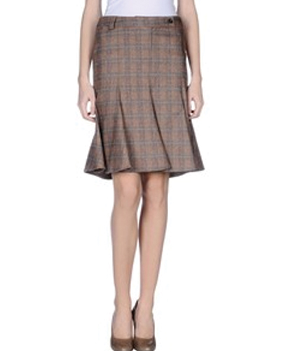 Auburn Sway Pleat Check Flannel Skirt Auburn Sway Pleat Check Flannel Skirt