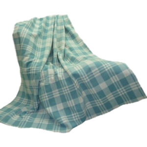 Baby Blue Check Flannel Blanket