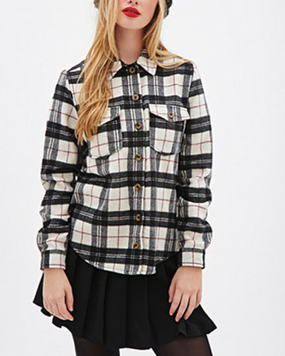 Black and White Flannel Shirts Manufacturer