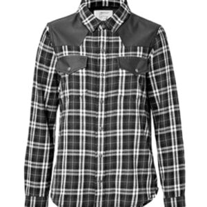 Black Patch Flannel Shirt