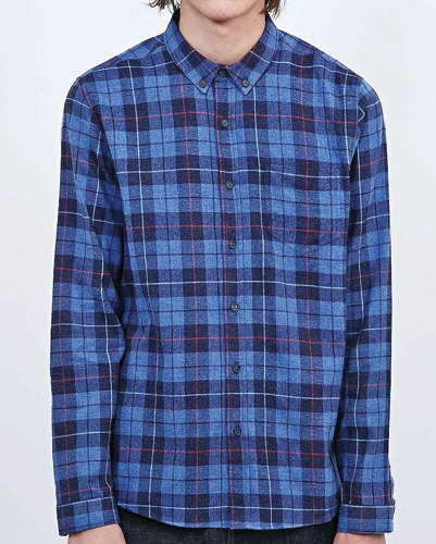 Crazy Check Long Sleeve Flannel Shirt
