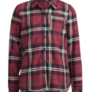 Crisp White And Green Girls’ Flannel Shirts