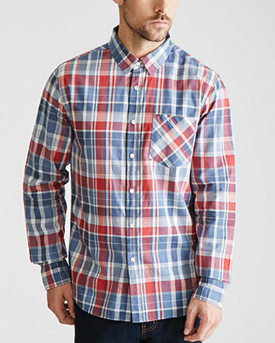 Crispy Checkers Long Sleeve Flannel Shirt