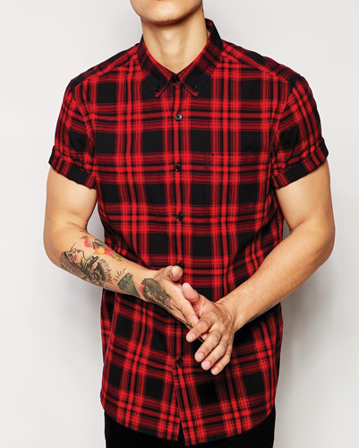 Dash Hunt Red Checked Flannel Shirt