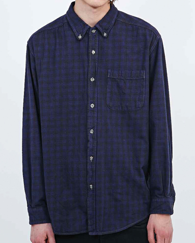 Flamboyant Dense Check Vintage Flannel Shirt Flamboyant Dense Check Vintage Flannel Shirt