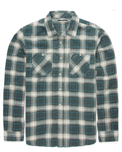 Fudge Blue Flannel Check Shirt