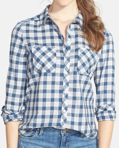 Lazy Blue Checked Flannel for Ladies