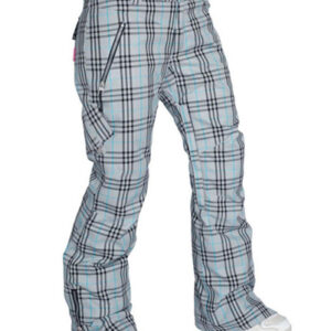 Light Bluewith Black Checked Waltz Flannel Pants