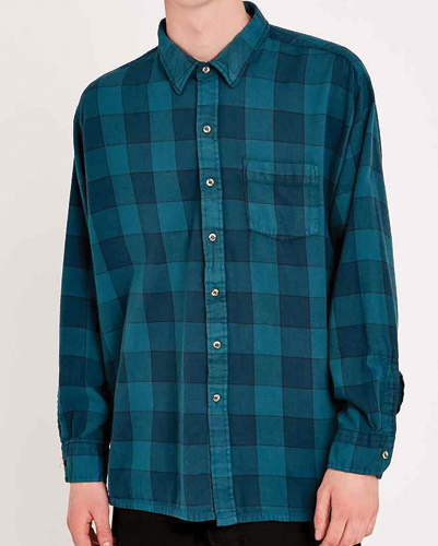 Matchbox Blue Checks Vintage Flannel Shirt