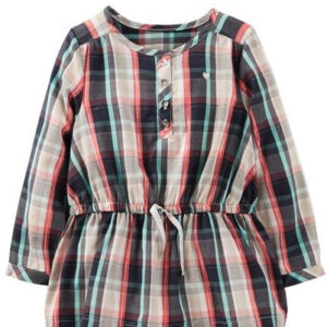 Multi Checked Baby Dress