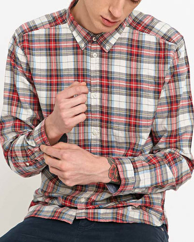 Paranoid Red Checked Flannel Shirt
