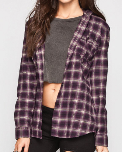 Poise Purple Vegetable Flannel Shirt