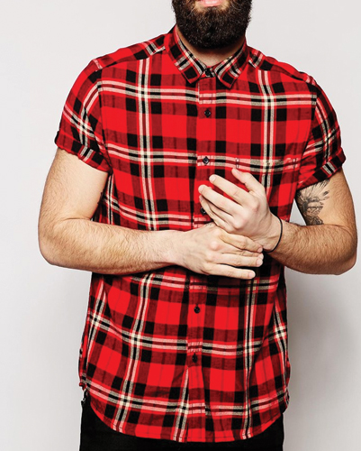 Red Alive Cool Flannel Shirt