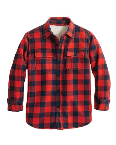 Red and Blue Flannel Jacket