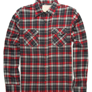 Red and Grey Flannel Shirt