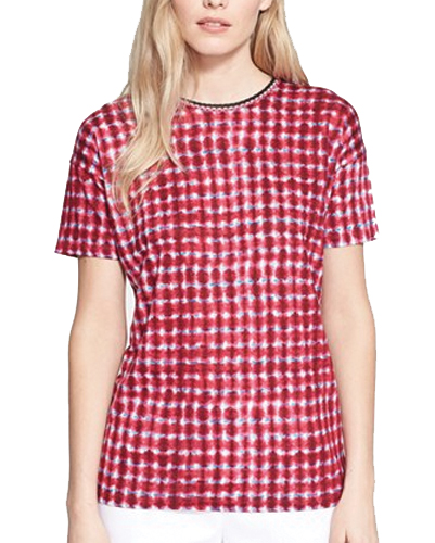 Red and White Dotted Tee