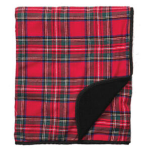 Red Cheerful Flannel Blanket