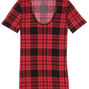 Red Tunic Flannel Tee