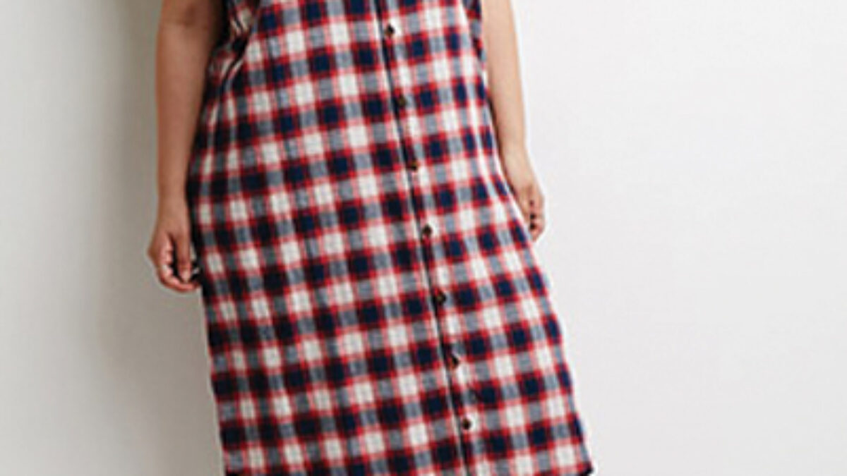 strapless open back dress It's All Possible Red Tartan Plaid Babydoll Dress – Shop the Mint main image 1