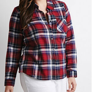 Reinforce Red Oversized Flannel Shirt