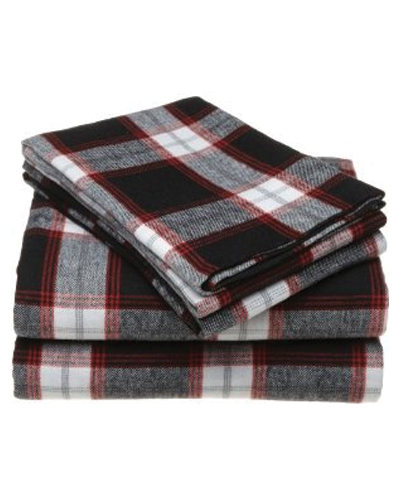 Royal Navy Bold Checked Flannel Bed Sheet