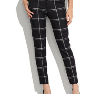Smart Lady Black Crop Designer Flannel Pant