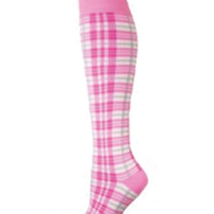 Softie Pink, White Check Socks