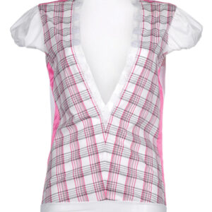 White and Pink Flannel Tunic