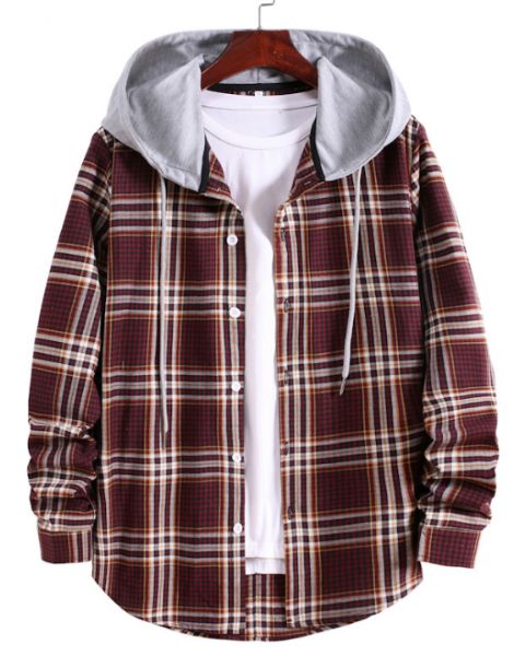 custom flannel plaid shirt with hood manufacturers