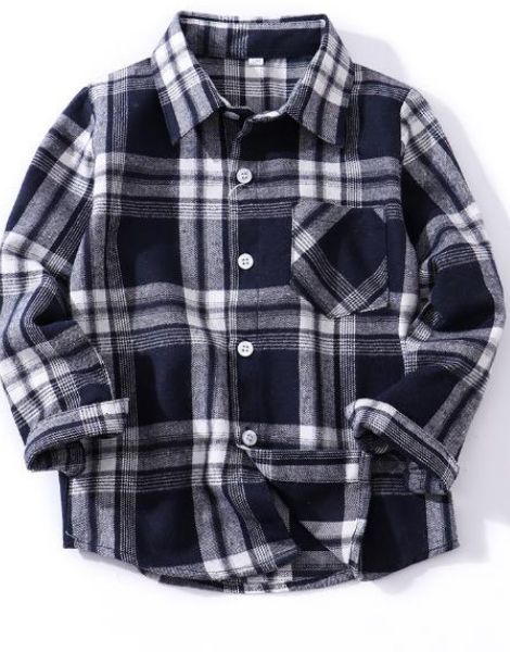 bulk cotton tartan kids plaid flannel shirts
