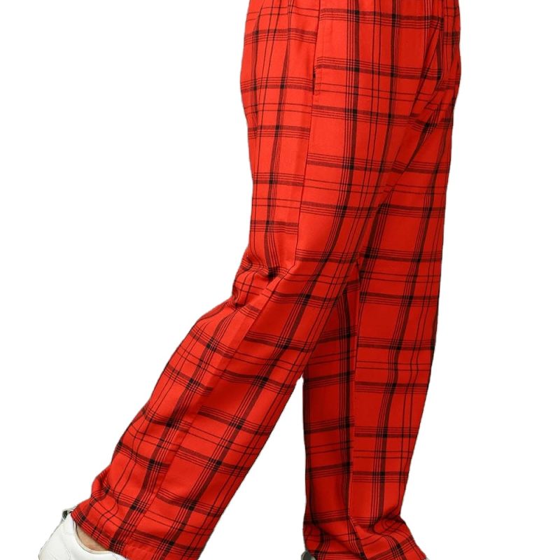 printed flannel pants