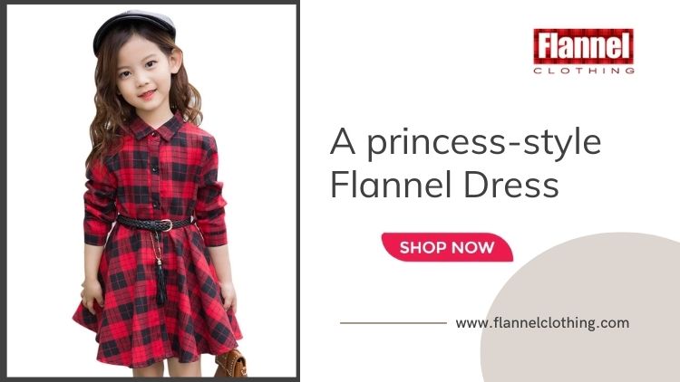 princess style flannel dress