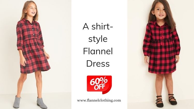 shirt style flannel dress