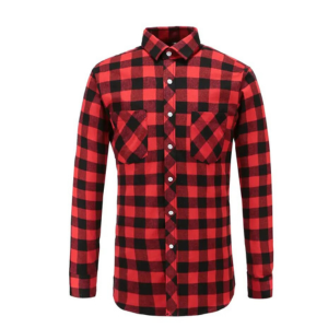 red sustainable men shirts