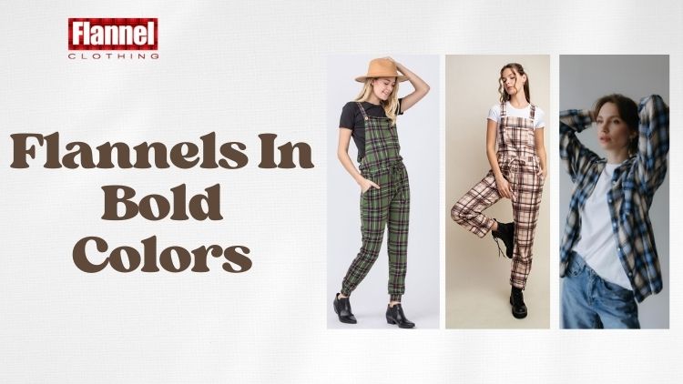 Flannel Bold Color Outfits bold color flannel dresses