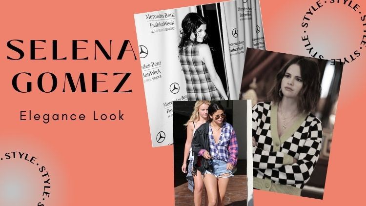 selena gomez flannel outfit